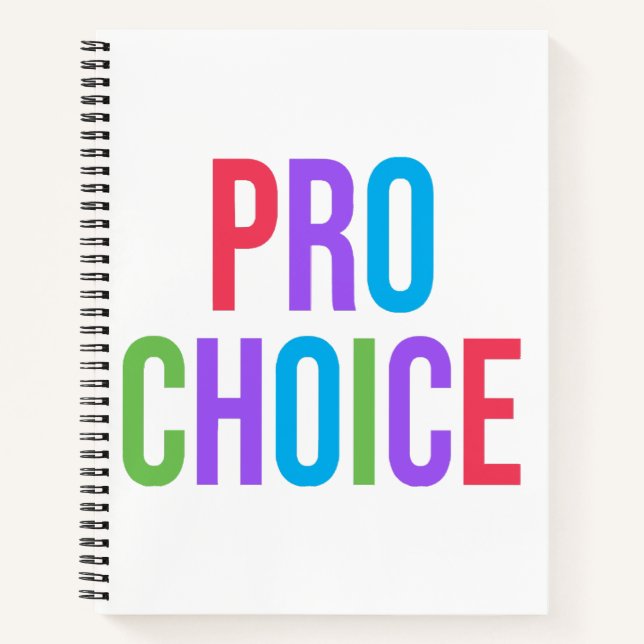 Cuaderno Pro-Choice Roe v Wade Feminist Women's Rights  (Anverso)