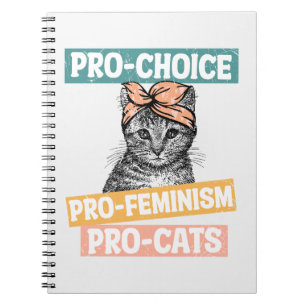 Cuaderno Pro-Elección, Pro-Feminismo, Pro-Cat Gato Lover