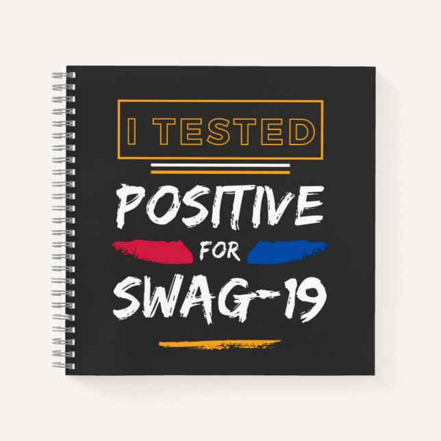 Cuaderno Probé Positivo Para El Divertido Swag-19 (Anverso)
