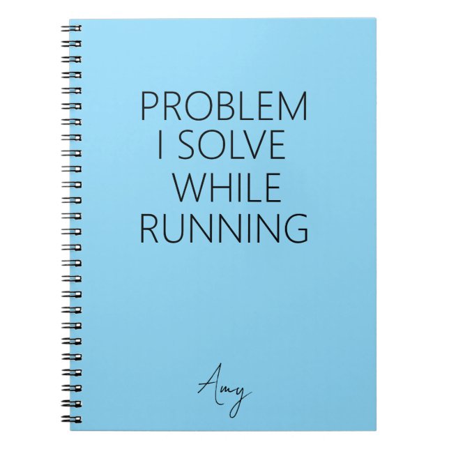Cuaderno problema que resuelvo mientras corro (Frente)