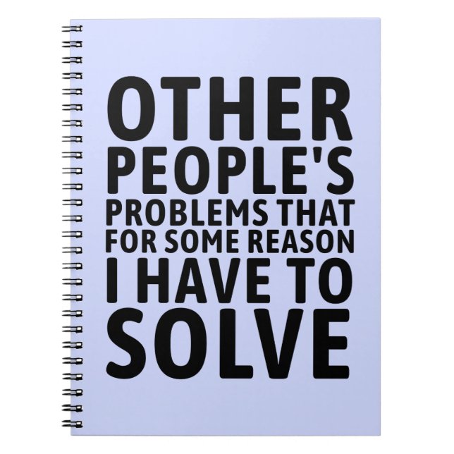 Cuaderno Problemas de otras personas (Frente)