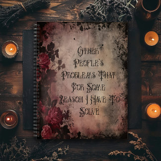 Cuaderno Problemas de otras personas Dark Gothic