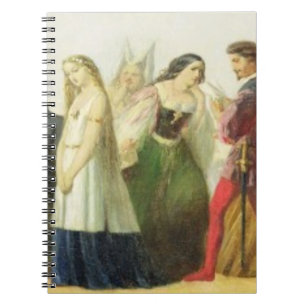 Cuaderno Procesión de caracteres de Shakespeare (aceite
