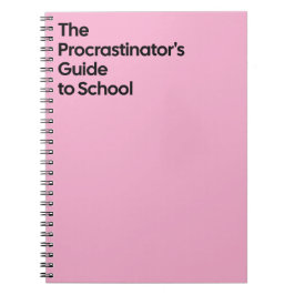 Cuaderno Procrastinator’s School Notebook