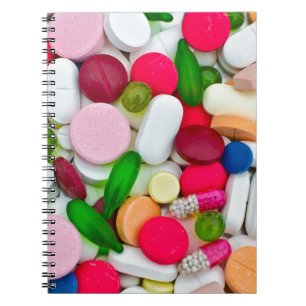 Cuaderno Producto personalizado de píldoras coloridas