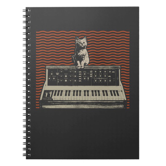 Cuaderno Productor de música de gatos sintetizador modular  (Frente)