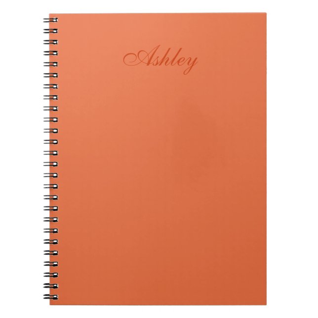 Cuaderno Productos Naranja de Celosia (Frente)