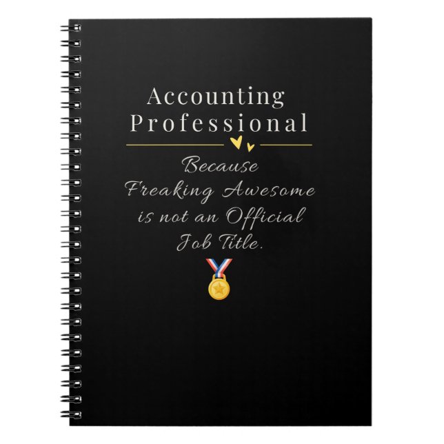 Cuaderno Profesional de contabilidad (Frente)