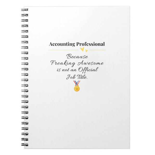 Cuaderno Profesional de Contabilidad (Frente)