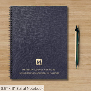Cuaderno Profesional de lujo azul y oro