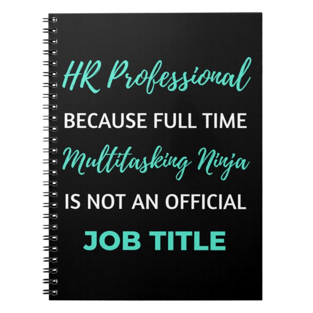 Cuaderno Profesional de Recursos Humanos Porque Multitarea  (Frente)