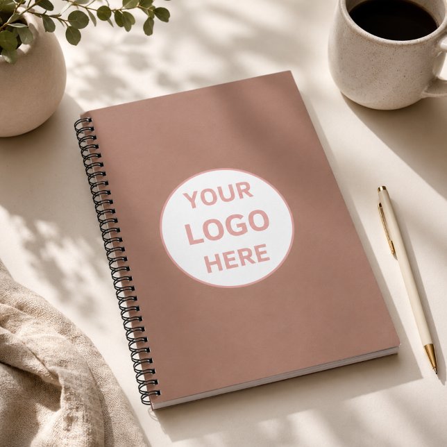 Cuaderno Profesional Empresarial con Logo Personal (Custom Logo Professional Business Notebook)