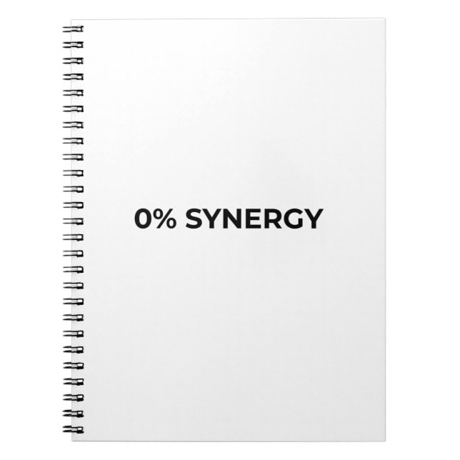 Cuaderno profesional minimalista 0% Synergy (Frente)