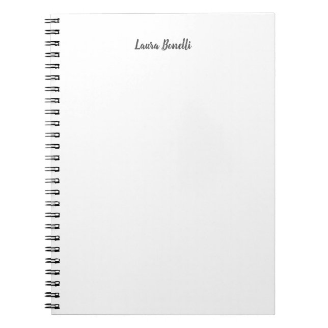 Cuaderno Profesional Minimalista Moderno Plano (Frente)