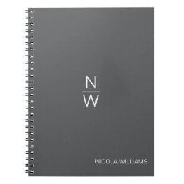Cuaderno Profesional Moderno Simple Minimalista Verde Azul 