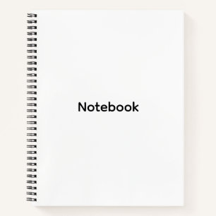 Cuaderno Profesional Personalizado Moderno Minimalista 
