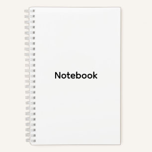 Cuaderno Profesional Personalizado Moderno Minimalista 