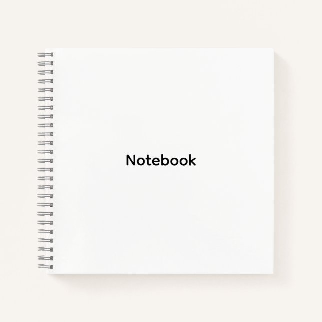 Cuaderno Profesional Personalizado Moderno Minimalista  (Anverso)