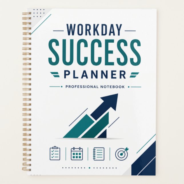 Cuaderno profesional Planificador de Éxito Laboral (Anverso)