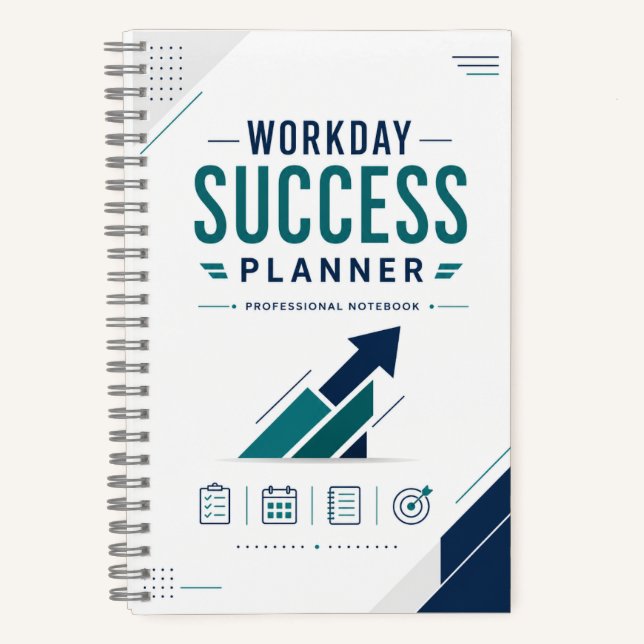 Cuaderno profesional Planificador de Éxito Laboral (Anverso)
