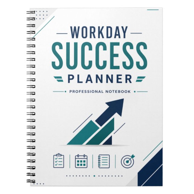 Cuaderno profesional Planificador de Éxito Laboral (Frente)