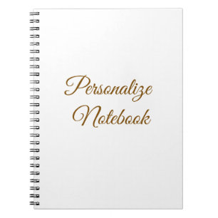 Cuaderno profesional simple personalizado