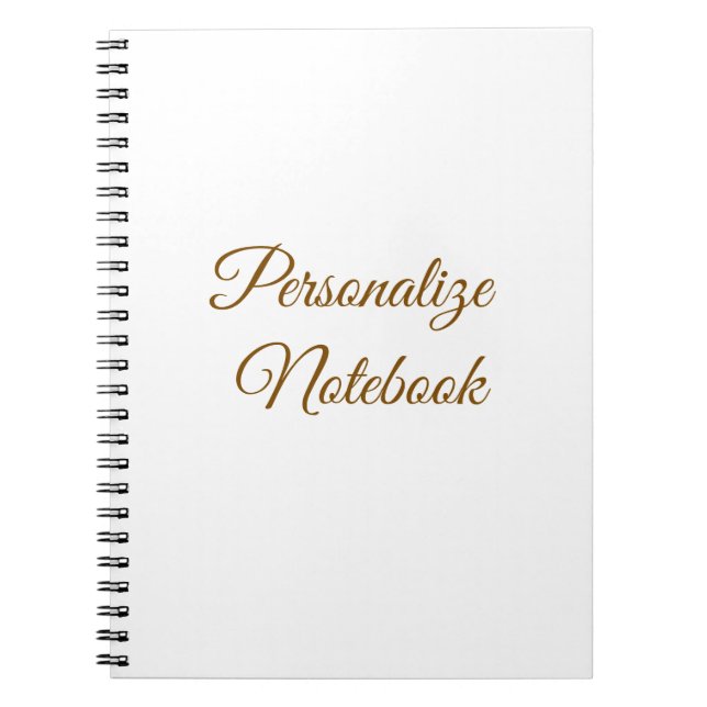 Cuaderno profesional simple personalizado (Frente)