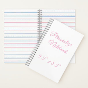 Cuaderno profesional simple personalizado 5.5" x 8.5"