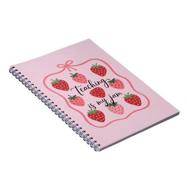 Cuaderno Profesor Amante de la Fresa Enseñar es mi Pasión (Lado Derecho)
