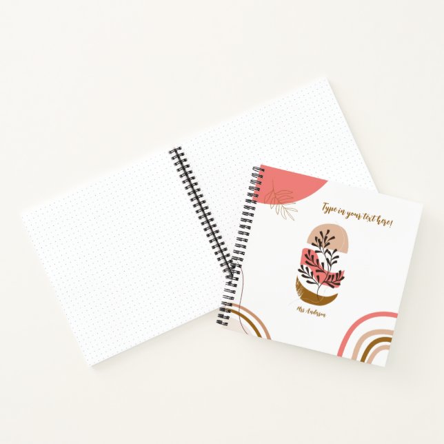 Cuaderno profesor bohemio personalizado personalizado moder (Interior)