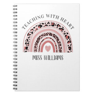 Cuaderno Profesor Boho Rainbow Teaching With Heart