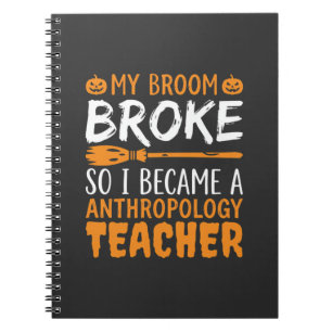 Cuaderno Profesor de Antropología Escoba Rota Diseño de Hal