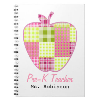 Cuaderno Profesor de Apple Pre-K de la tela escocesa
