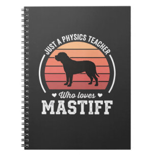 Cuaderno Profesor de Física Amante de Perros Mastín