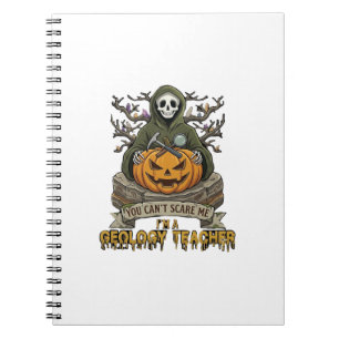 Cuaderno Profesor de Geología No Puedes Asustarme Halloween