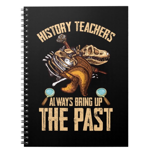 Cuaderno Profesor de Historia Dinosaurios Historiador graci (Frente)
