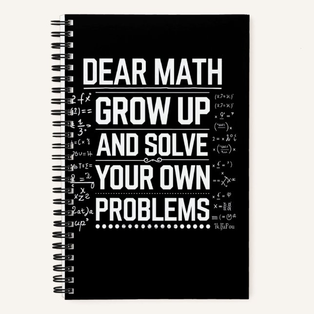 Cuaderno Profesor de Matemáticas Querida Matemáticas Crece  (Anverso)