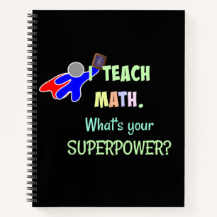 Cuaderno Profesor de Matemáticas, Superhéroe