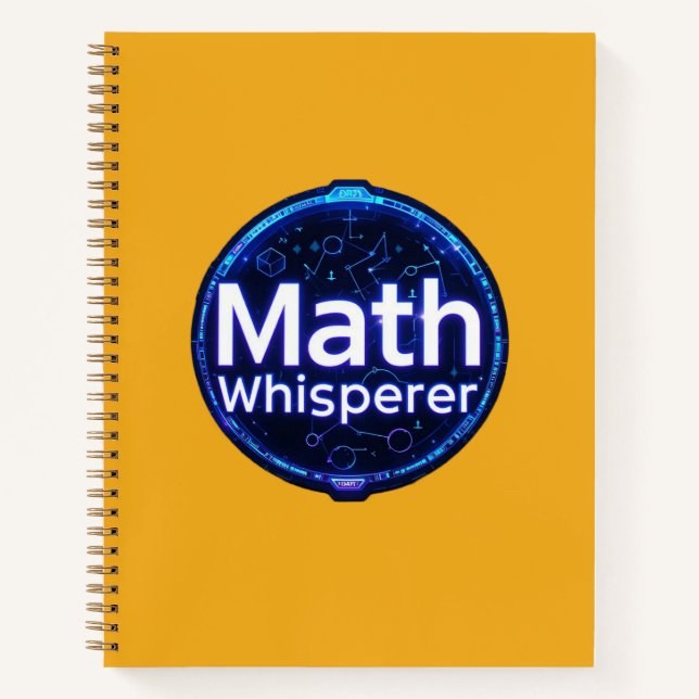 Cuaderno Profesor de Matemáticas Susurrador de Matemáticas (Anverso)