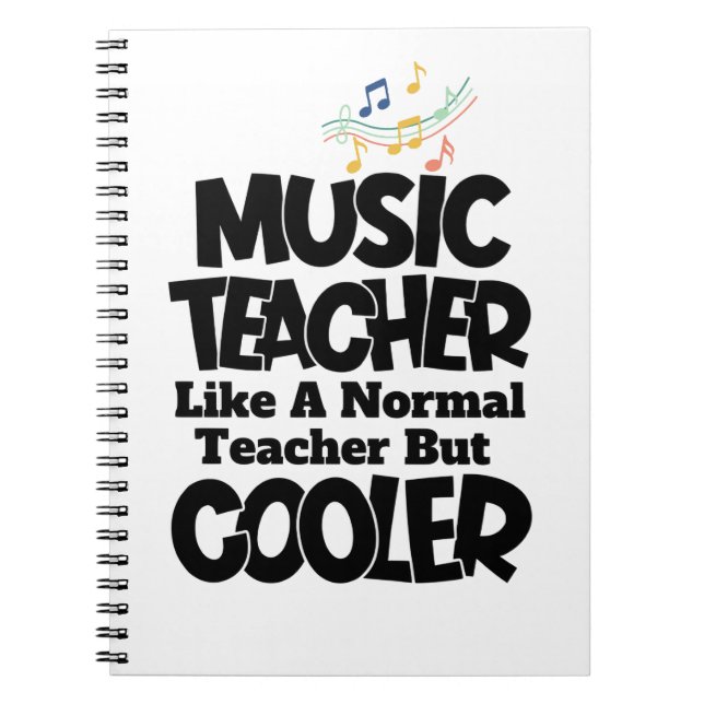 Cuaderno Profesor de Música Como un Profesor Normal Pero Má (Frente)