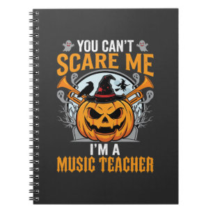 Cuaderno Profesor de Música de Halloween Calabaza Espeluzna