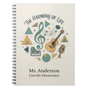 Cuaderno Profesor de Música Personalizado La Armonía de la