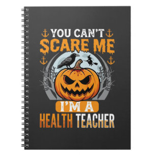 Cuaderno Profesor de Salud de Halloween Calabaza Espantosa