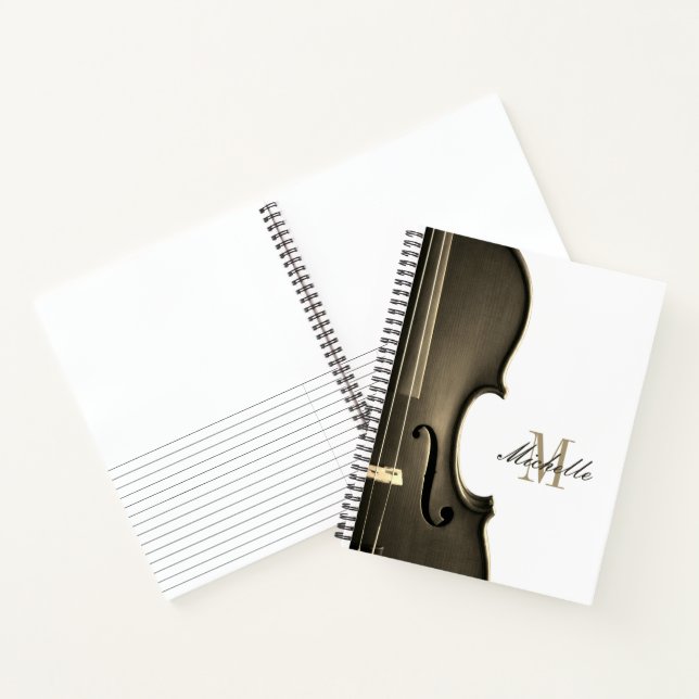 Cuaderno Profesor de violín personalizado y alumno  (Interior)