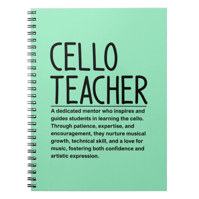 Cuaderno Profesor de violonchelo (Frente)