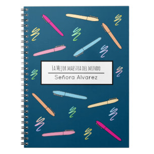 Cuaderno Profesor español: Gracias Mejor Maestra del Mundo