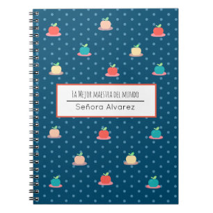 Cuaderno Profesor español: Gracias Mejor Maestra del Mundo