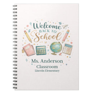Cuaderno Profesor Personalizado de Bienvenida al Regreso a