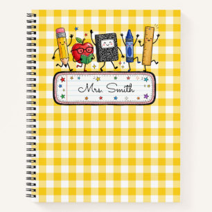 Cuaderno Profesor Personalizado de Cuadro de Oro