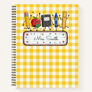 Cuaderno Profesor Personalizado de Cuadro de Oro